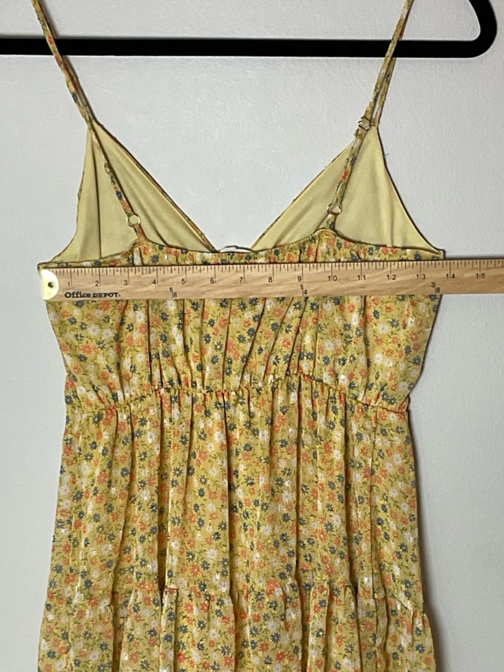 Altar'd State Yellow Floral Festival Flowy Western Cottagecore Sundress - Picture 7 of 9